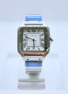 [국내배송]까르띠에 산토스 흰판