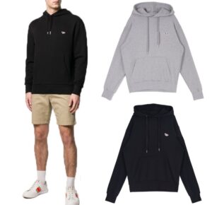 [국내배송]메종키츠네 트리플 컬러 폭스패치후드 2color