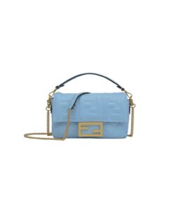 [프리미엄/해외배송]펜디 바게트 백 미니 FF(스카이 블루)